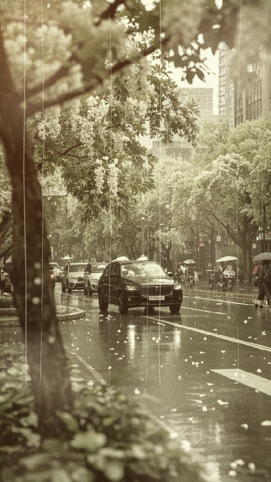 The same group photo with the 1960s vintage effect — muted colors, grain, darkened edges